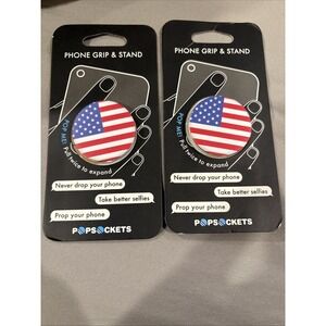 Lot Of 2 PopSocket Phone Grip & Stand Authentic Various Designs New In Box